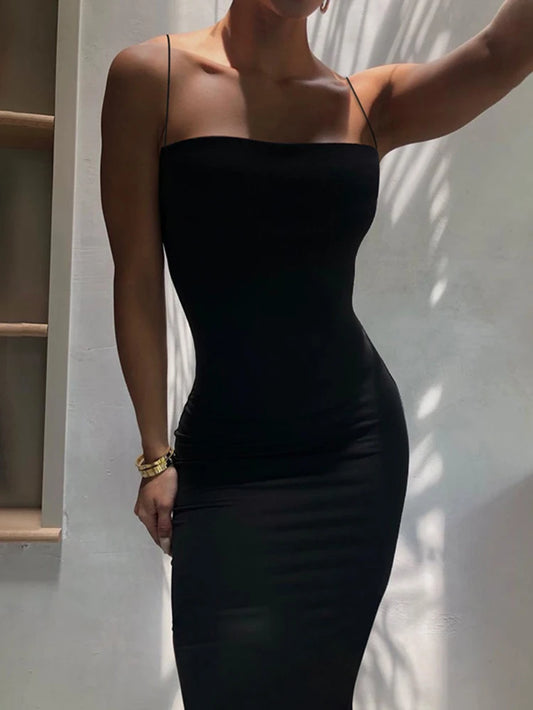 Summer Black Sexy Backless Bodycon Dress | Women’s Streetwear & Partywear